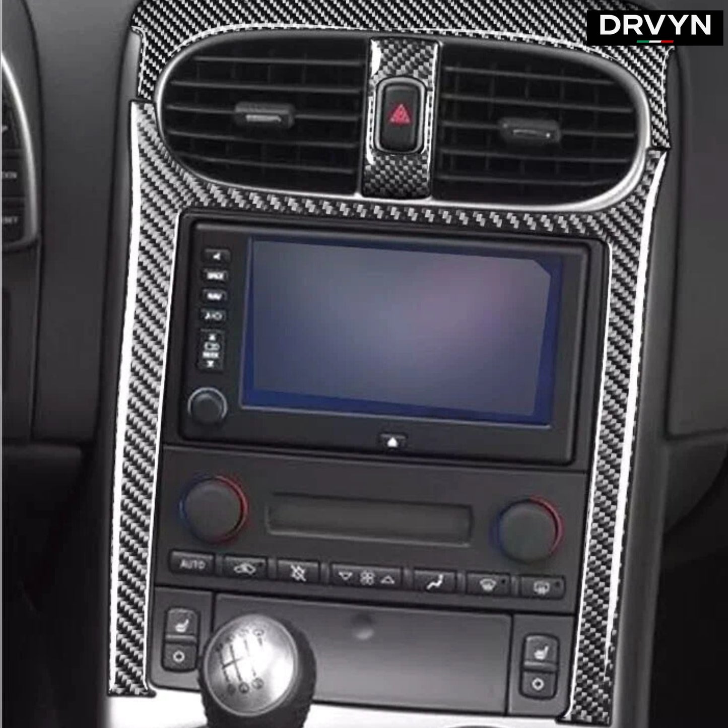 DRVYN 30Pcs Real Carbon Fiber Kits Full Interior Dash Trim For Corvette C6 Z06 2005-13