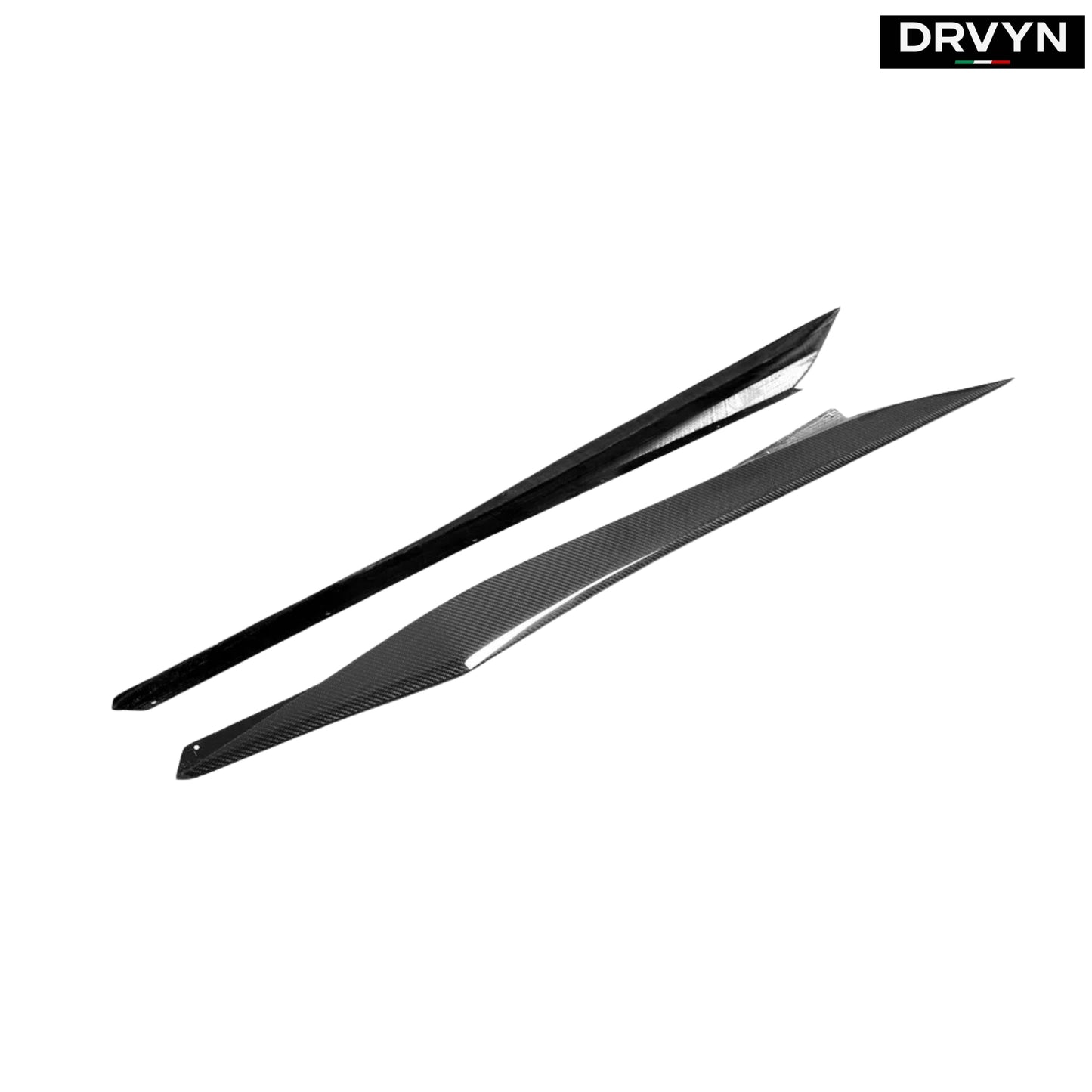 For 2020-25 Corvette C8 Real Carbon Fiber Z06 Style Side Skirt Rocker Extension