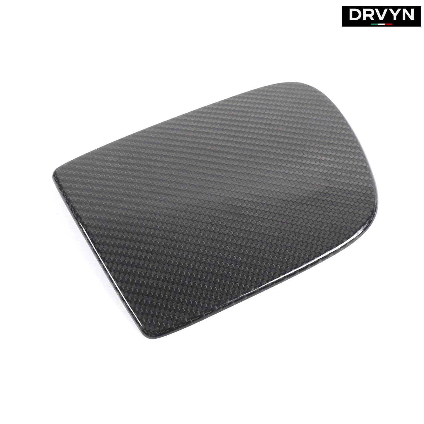 DRVYN Black Real Carbon Fiber Fuel Tank Cap Cover Trim For 2005-2013 Corvette C6v