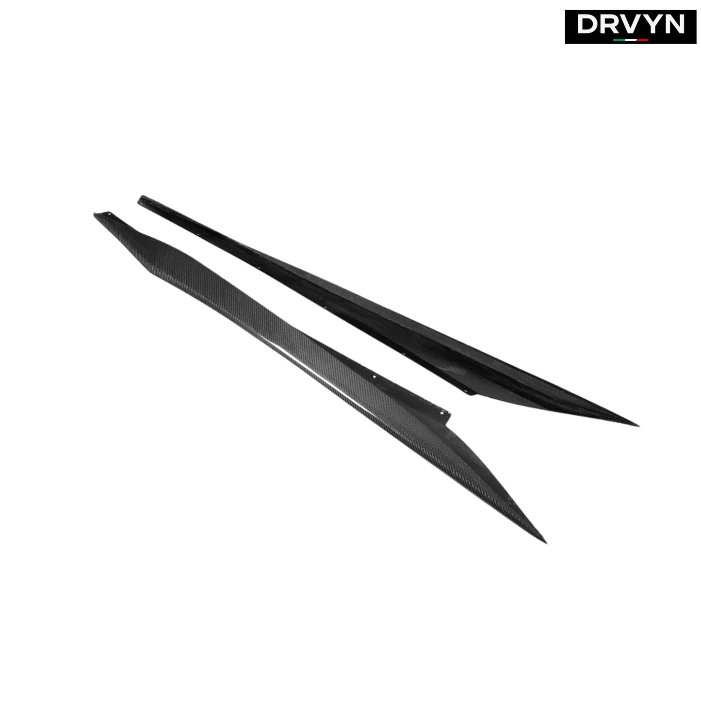 For 2020-25 Corvette C8 Real Carbon Fiber Z06 Style Side Skirt Rocker Extension