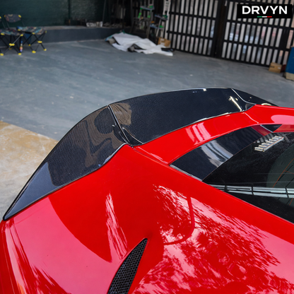 DRVYN MSY Style Dry Carbon Fiber Rear Spoiler for Ferrari 812 Superfast GTS Trunk Wing - photo 3 - Drvyn