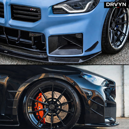 DRVYN 23-26 BMW G87 M2 MP STYLE DRY CARBON FIBER FRONT BUMPER AIR DUCT INLET VENT