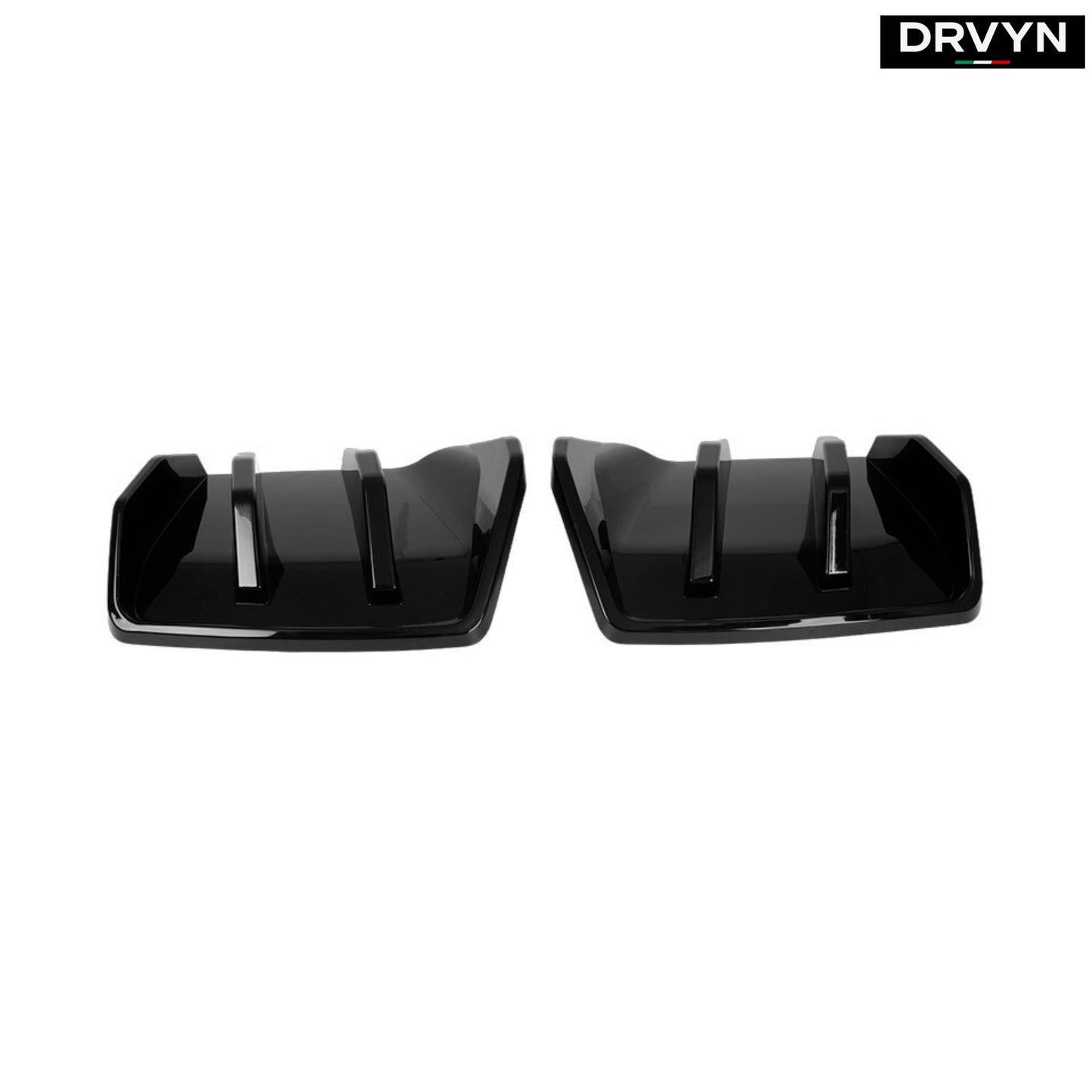 DRVYN 2014-2019 Corvette C7 Z06 STG 3 Big Fin Gloss Black Rear Bumper Diffuser Kit