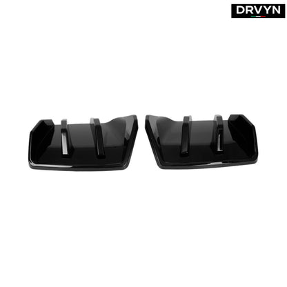 DRVYN 2014-2019 Corvette C7 Z06 STG 3 Big Fin Gloss Black Rear Bumper Diffuser Kit