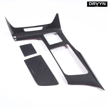 DRVYN Real Carbon Fiber Center Console Panel Trim Cover Frame For Corvette C7 14-19 US