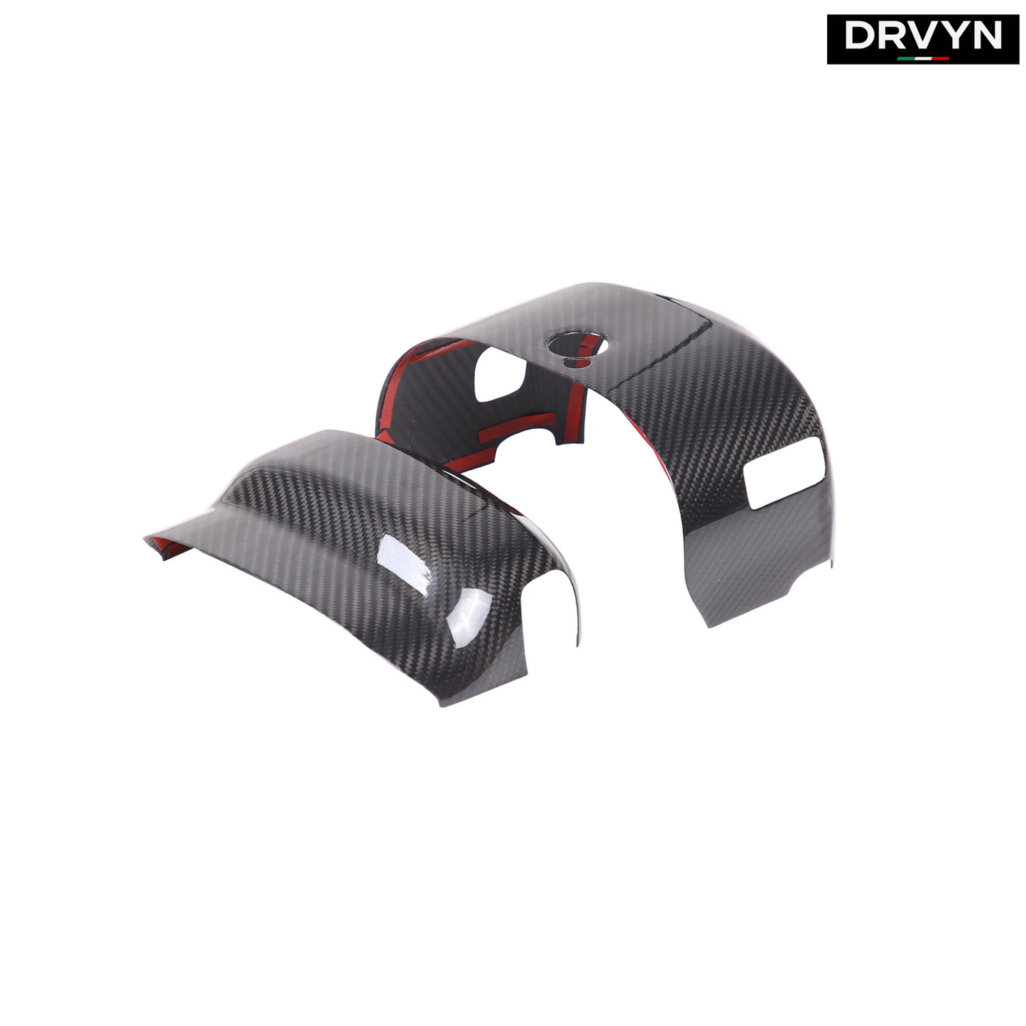 DRVYN Real Carbon Fiber Steering Wheel Base Cover Trim For Corvette C7 2014-2019 US