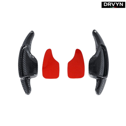 DRVYN Carbon Fiber Steering Wheel Paddle Shifter Extension For Chevy 14-19 C7 Corvette