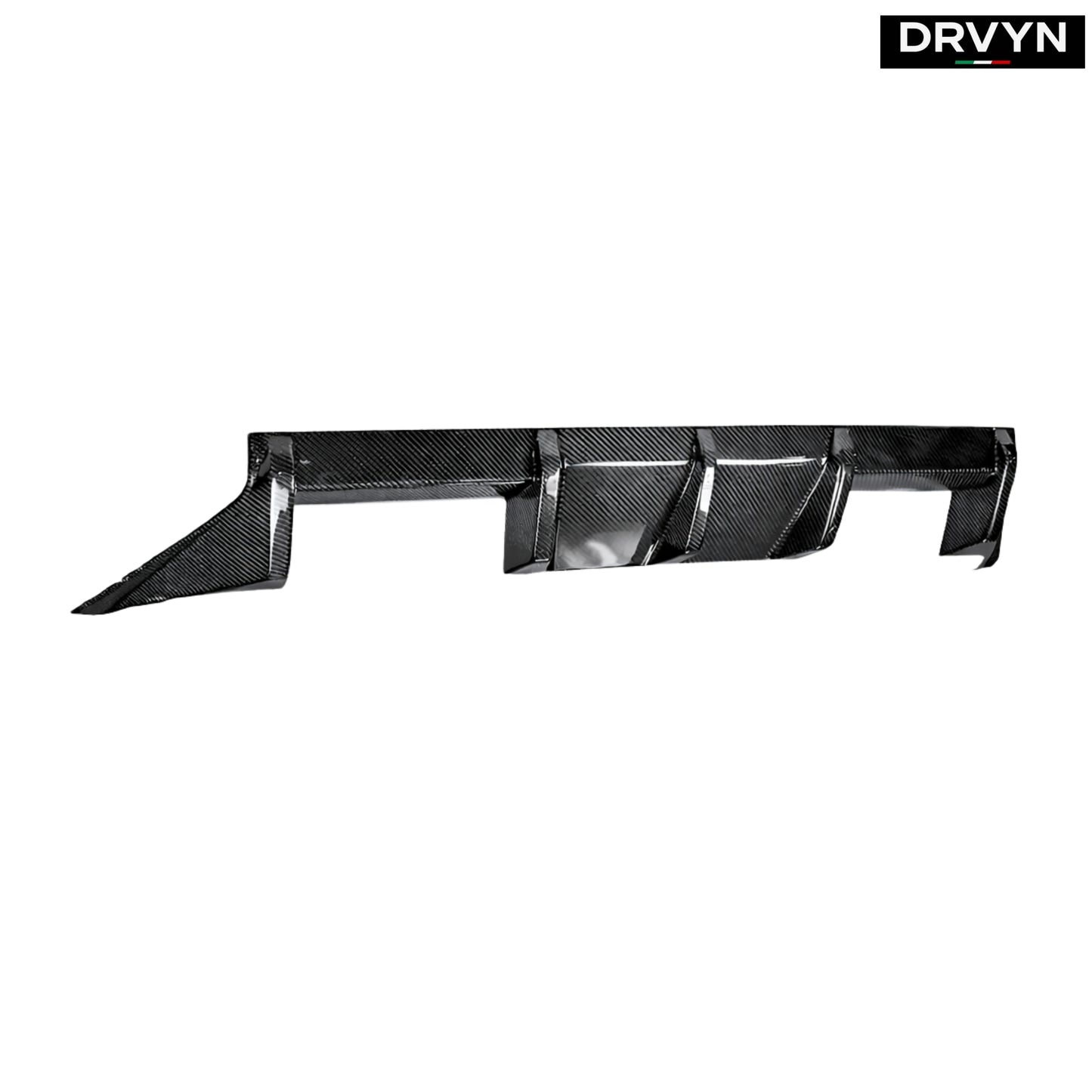 DRVYN 2023-2026 BMW G87 M2 MT Style 3 Fins Real Carbon Fiber Rear Bumper Diffuser