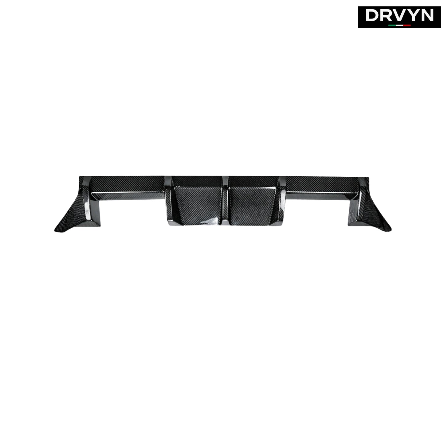DRVYN 2023-2026 BMW G87 M2 MT Style 3 Fins Real Carbon Fiber Rear Bumper Diffuser
