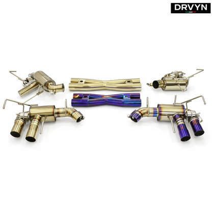 DRVYN Titanium Valved X-Pipe Axle Back Catback Exhaust for Nissan Infiniti - Drvyn