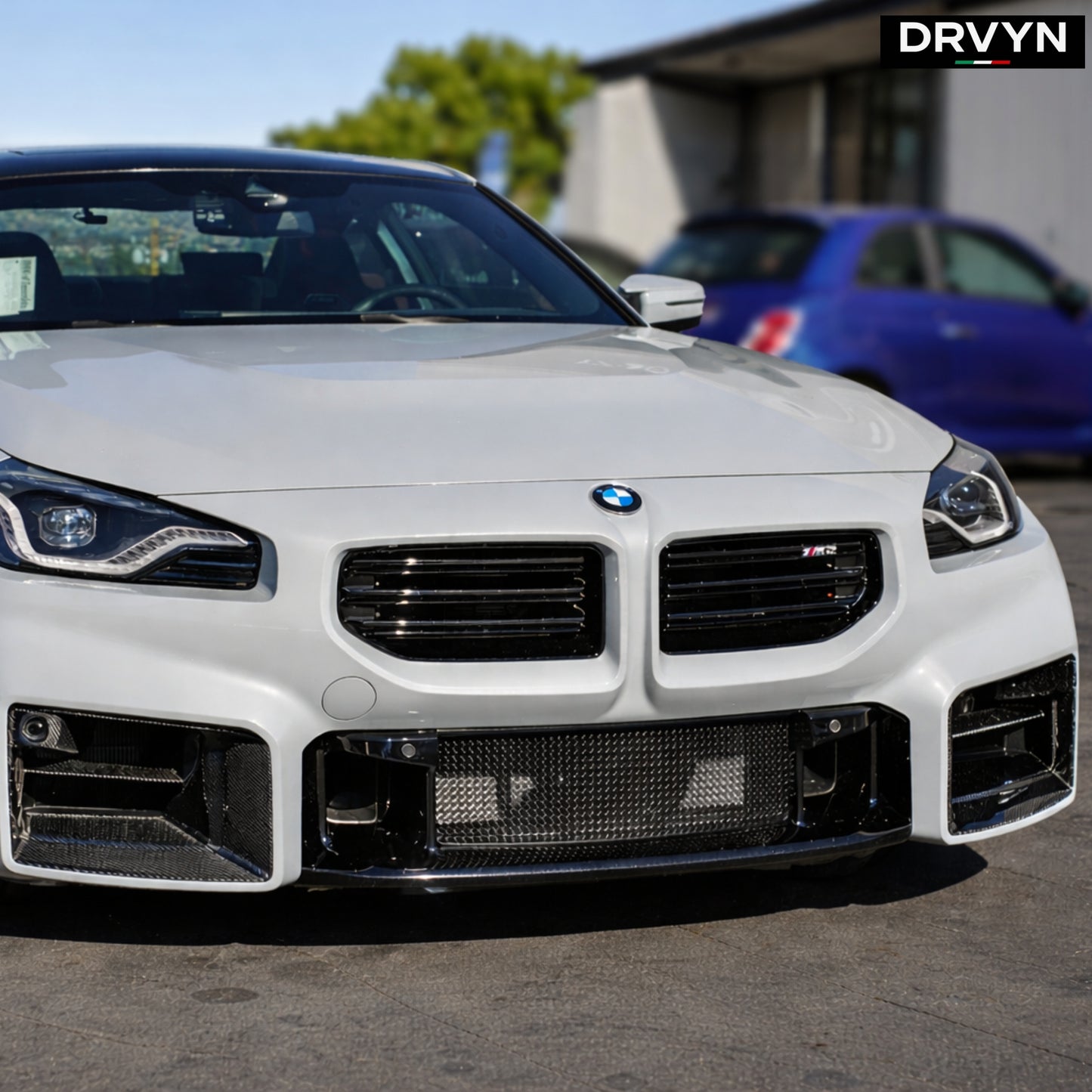 DRVYN 2023-26 BMW G87 M2 CARBON FIBER FRONT BUMPER AIR DUCT VENT INLET TRIM COVER - photo 3 - Drvyn