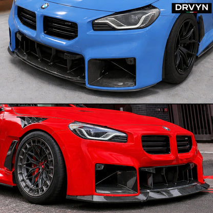 DRVYN 2023-2026 BMW G87 M2 Full Carbon Fiber Front Bumper Lower Grill Replacement
