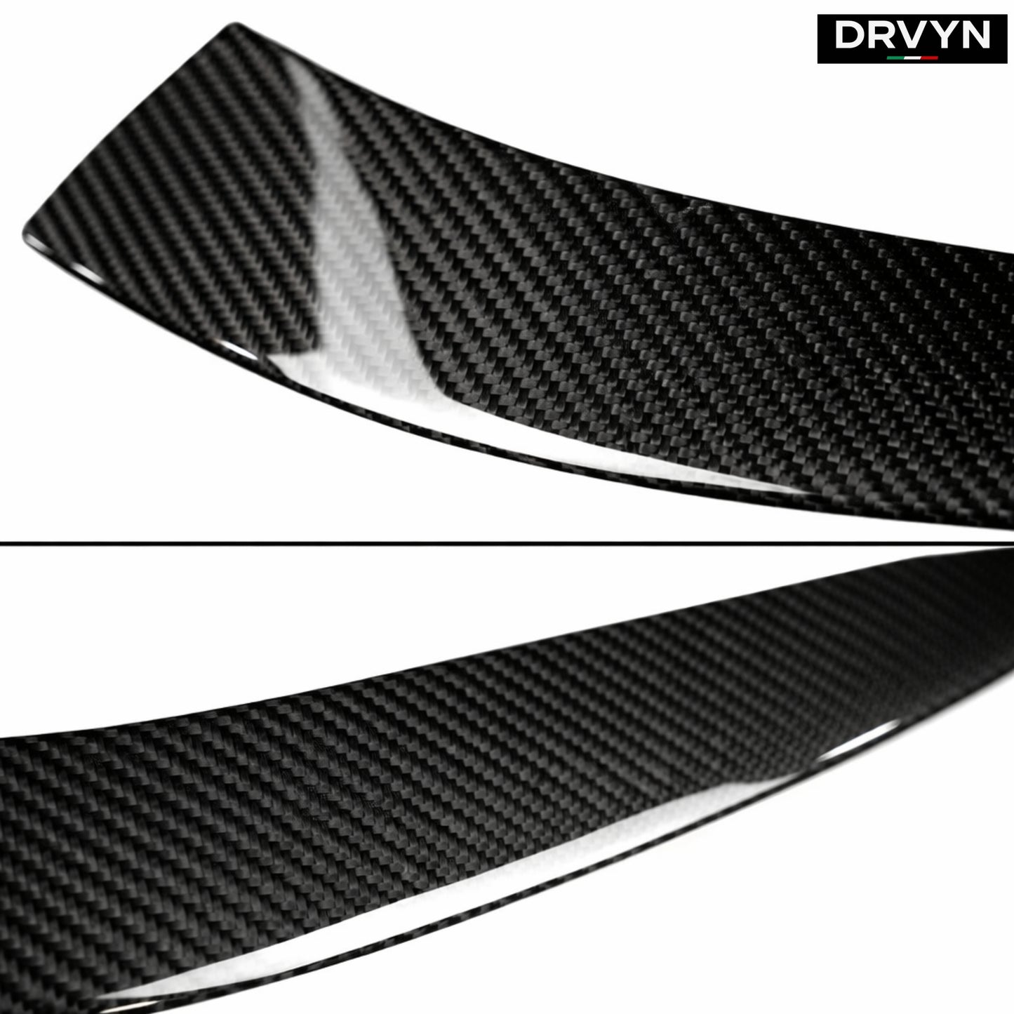 DRVYN 23-26 BMW G87 M2 DRY CARBON FIBER HEADLIGHT EYELID EYEBROW TRIM COVER ACCENT