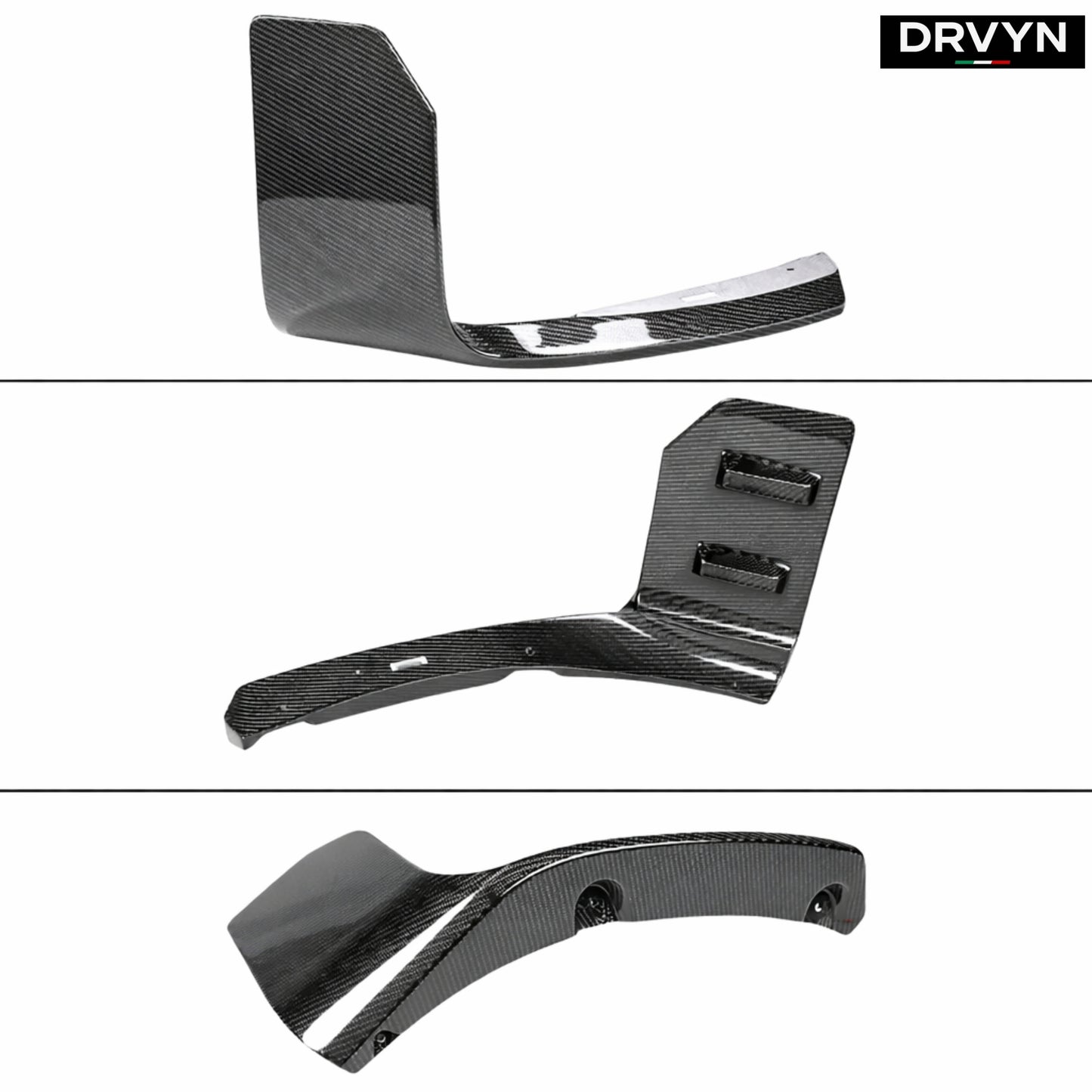 DRVYN 2023-2026 BMW M2 G87 Carbon Fiber MP Style Winglet Front Bumper Lip Splitter