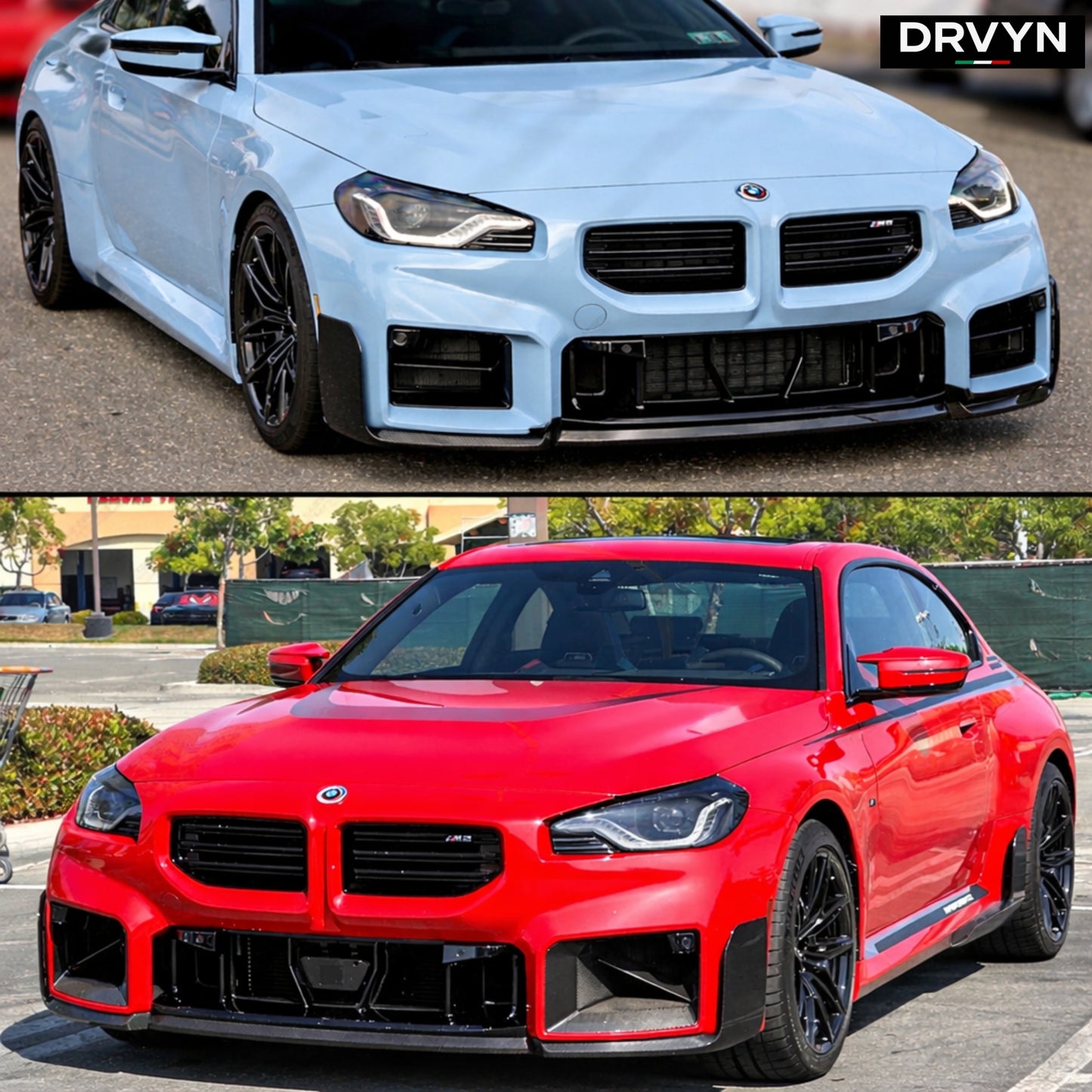 DRVYN 2023-2026 BMW M2 G87 Carbon Fiber MP Style Winglet Front Bumper Lip Splitter