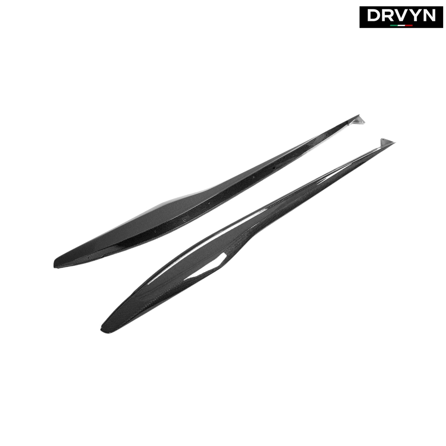 For 23-25 Corvette C8 Z06 Carbon Fiber Z07 Style Replacement Side Skirt Splitter