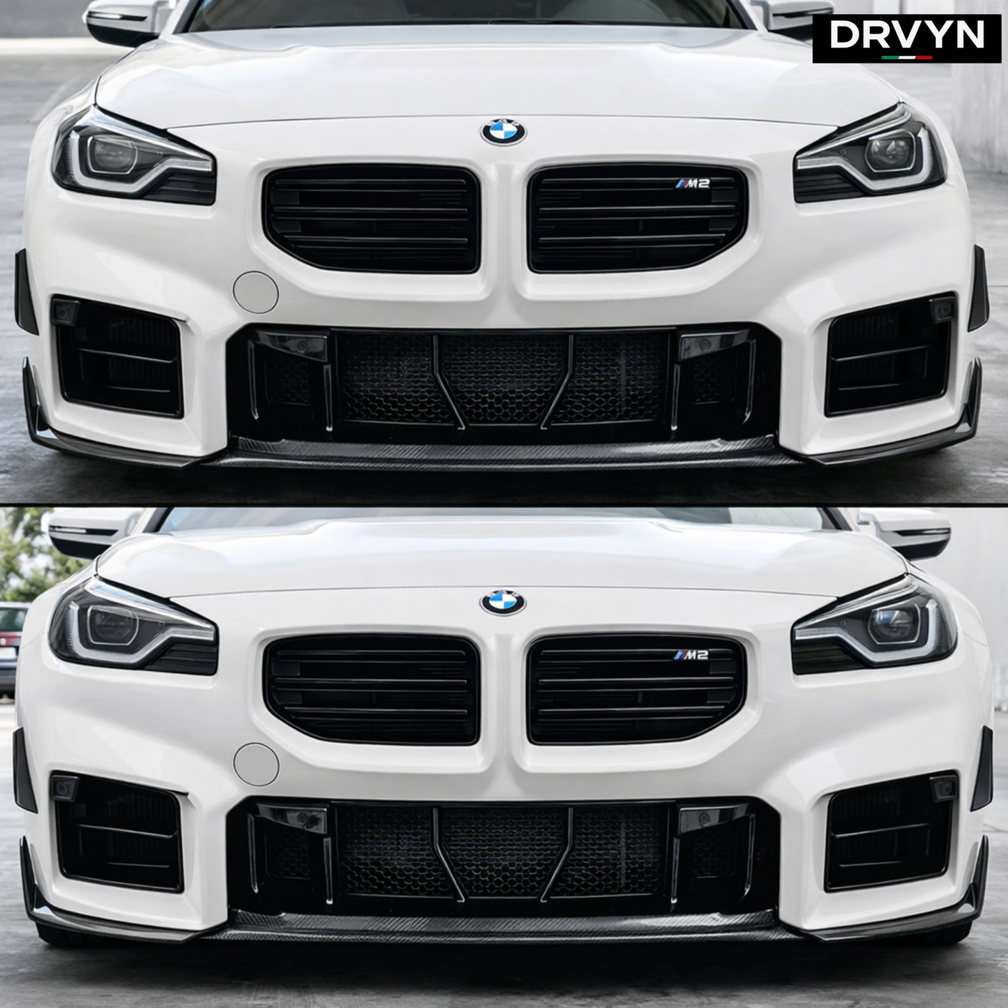 DRVYN 2023-2026 BMW G87 M2 Front Bumper Grille Radiator Bug Shield Mesh Cover 5pc