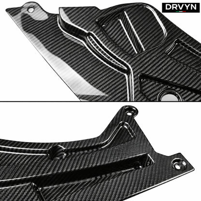DRVYN 21-26 BMW G8X M2 M3 M4 Dry Carbon Fiber 2pc Engine Bay Trim Panel Cover Set