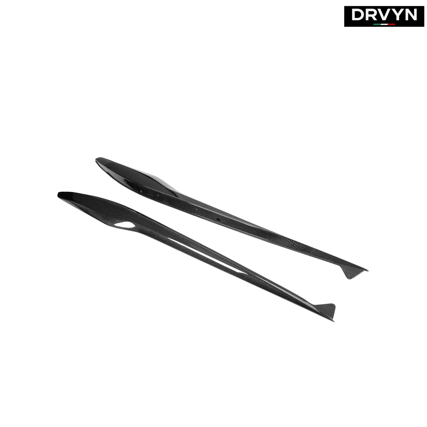 For 23-25 Corvette C8 Z06 Carbon Fiber Z07 Style Replacement Side Skirt Splitter