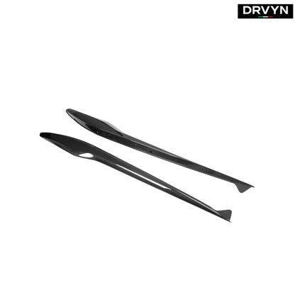 For 23-25 Corvette C8 Z06 Carbon Fiber Z07 Style Replacement Side Skirt Splitter