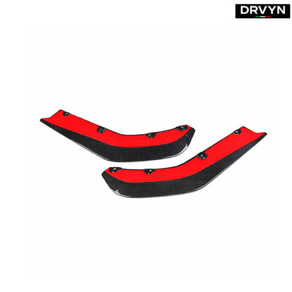 DRVYN 2021-26 BMW G82 G83 M4 Full Carbon Fiber V2 Rear Bumper Corner Side Splitter