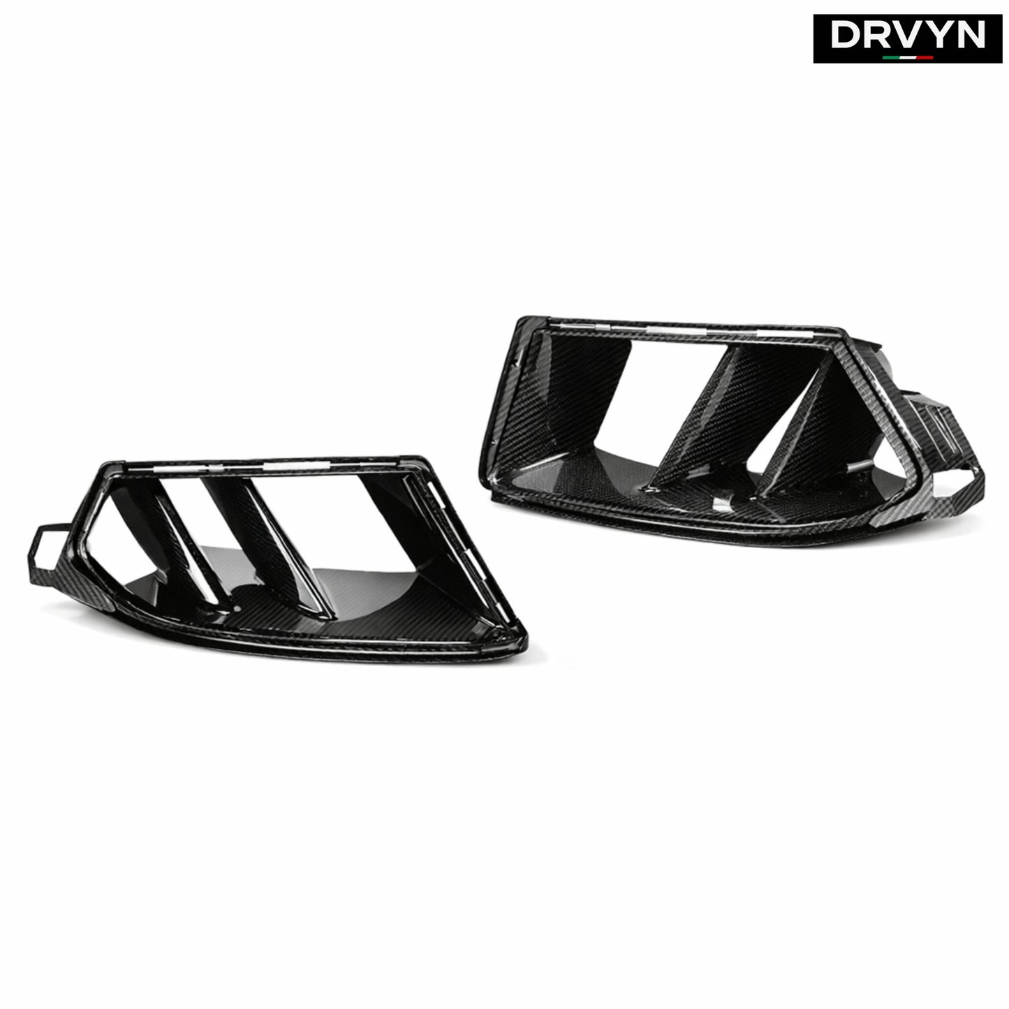 DRVYN 21-26 BMW G80 G82 M3 M4 DRY CARBON FIBER V2 BUMPER AIR DUCT VENT REPLACEMENT