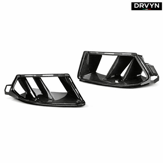 DRVYN 21-26 BMW G80 G82 M3 M4 DRY CARBON FIBER V2 BUMPER AIR DUCT VENT REPLACEMENT