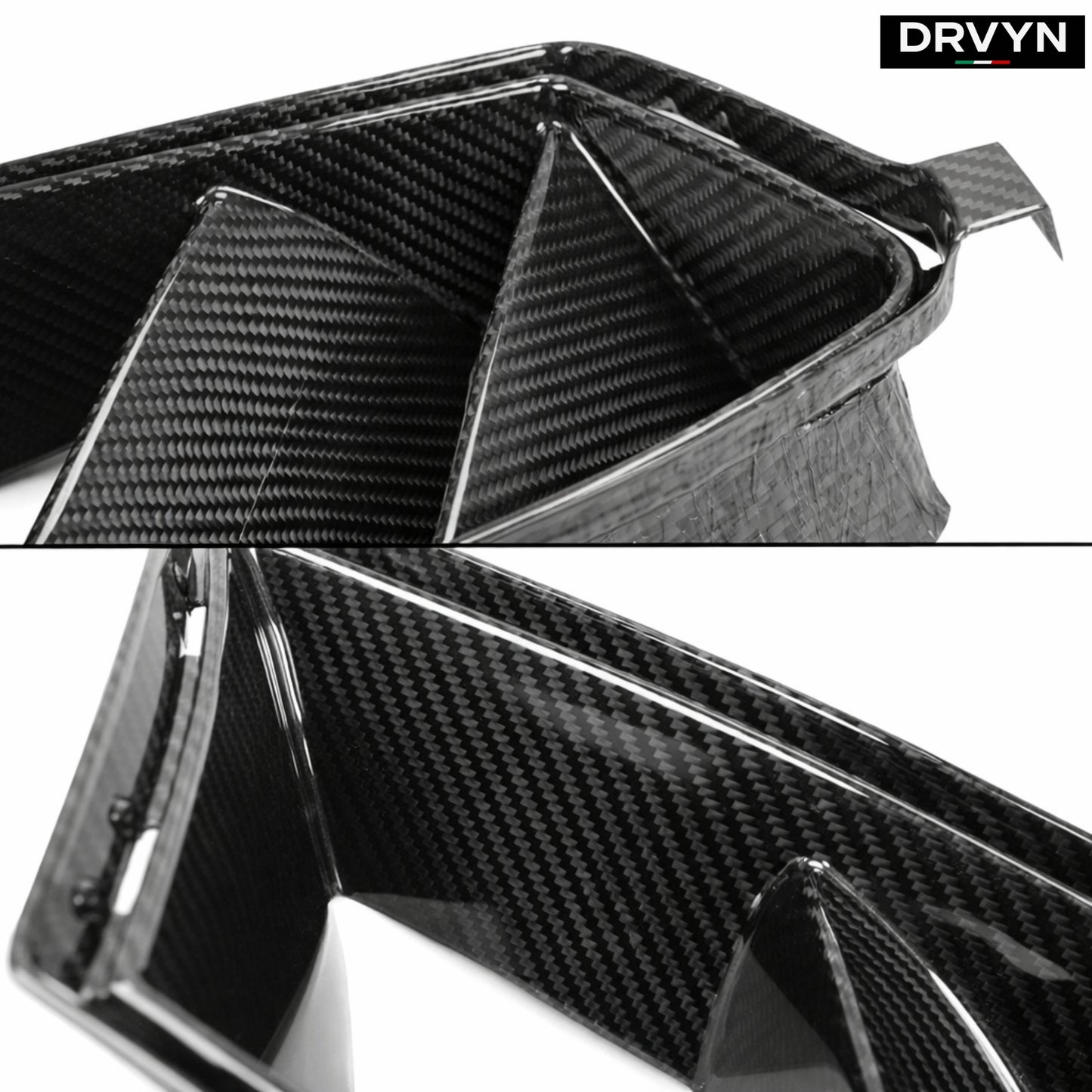 DRVYN 21-26 BMW G80 G82 M3 M4 DRY CARBON FIBER V2 BUMPER AIR DUCT VENT REPLACEMENT