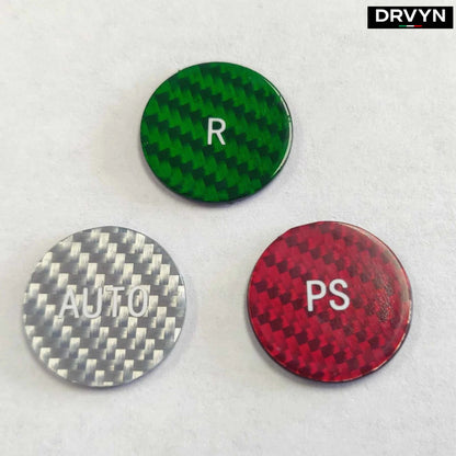 DRVYN Fits Ferrari 812 Superfast 18-22 F1 Gear Button in Tri Colors Carbon Fiber - photo 2 - Drvyn