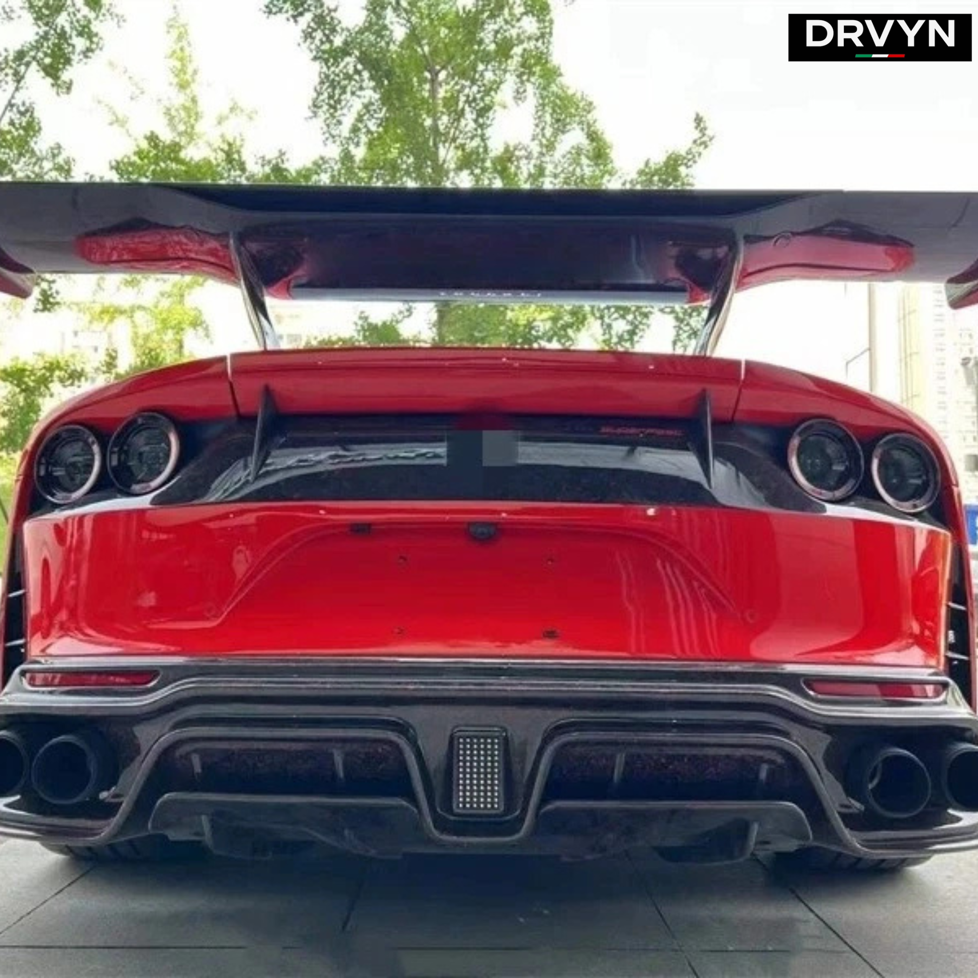 DRVYN Ferrari 812 GTS Modified with 812 Real Carbon Fiber Large Tail Wing - photo 4 - Drvyn