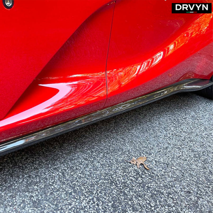 DRVYN OEM Style Carbon Fiber Side Skirt Extensions - photo 4 - Drvyn