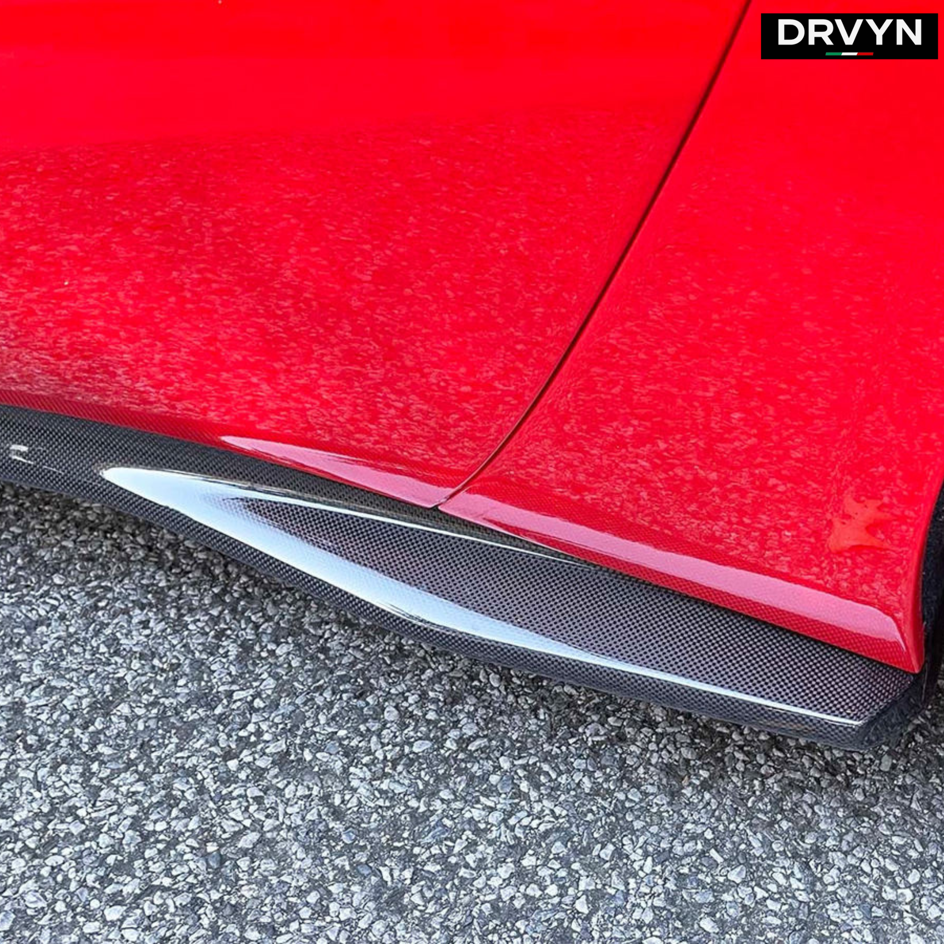 DRVYN OEM Style Carbon Fiber Side Skirt Extensions - photo 3 - Drvyn