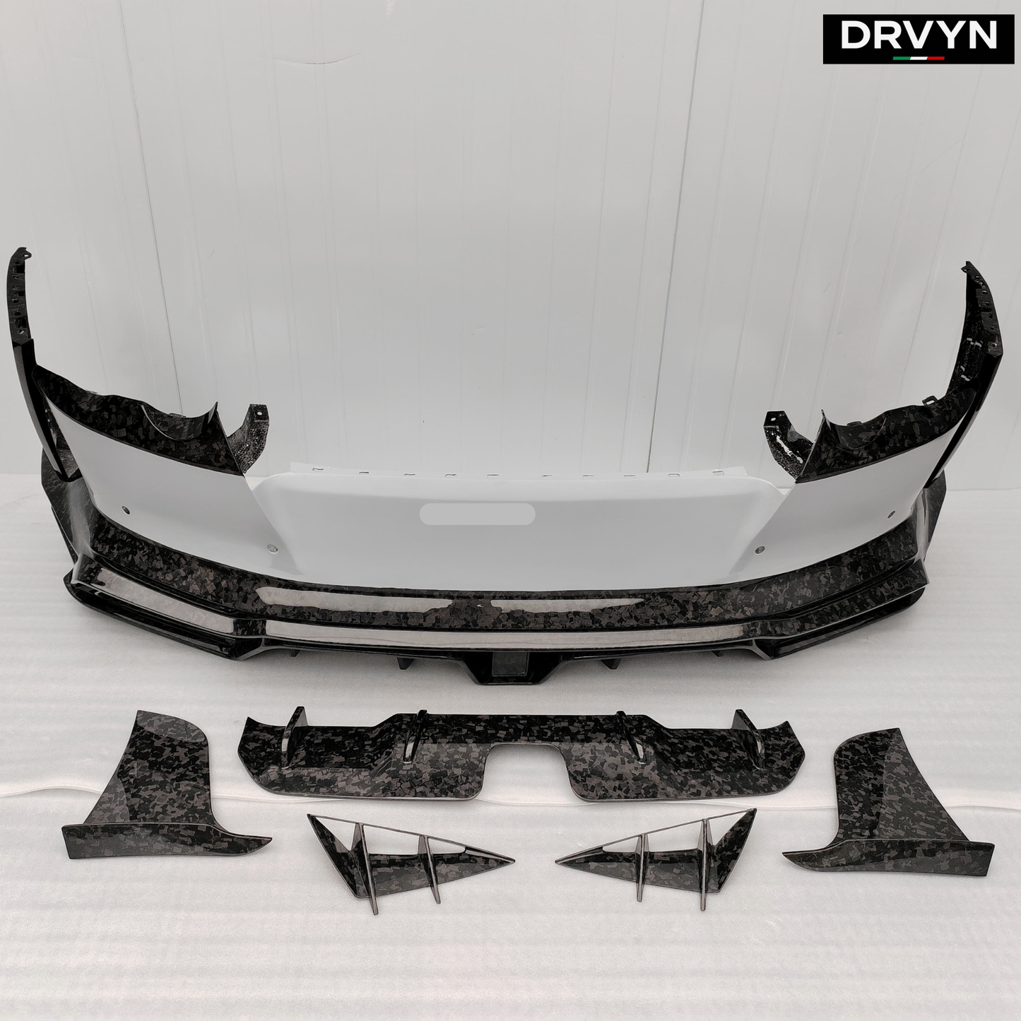 DRVYN Dry Carbon Fiber Replacement Rear Bumper for Nissan Infiniti - Drvyn