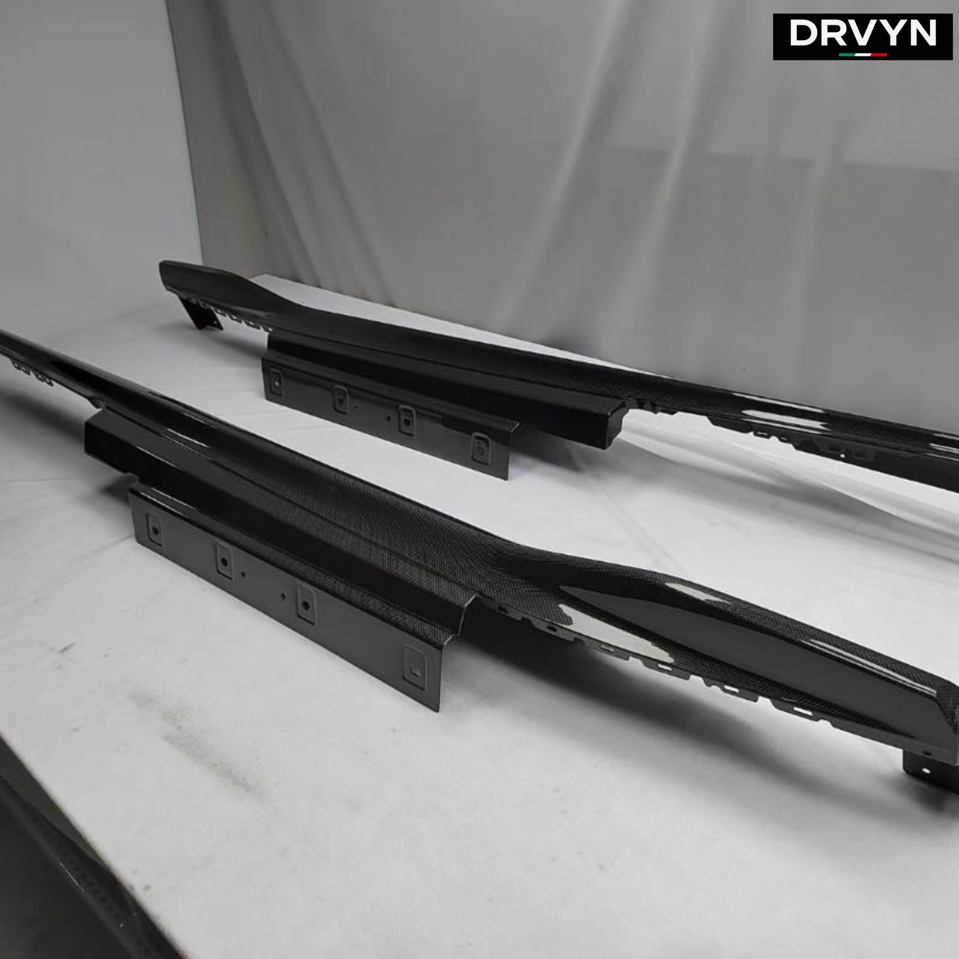 DRVYN OEM Style Dry Carbon Fiber Side Skirt Body Kit Small Package Edge - photo 2 - Drvyn