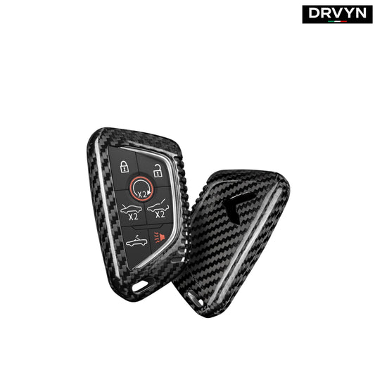 REAL CARBON FIBER KEY FOB CASE COVER FOR 2020-26 CORVETTE C8 Z51 1LT 2LT 3LT Z06
