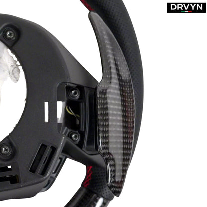 For 2020-26 Corvette C8 Dry Carbon Fiber Steering Wheel Paddle Shifter Extension