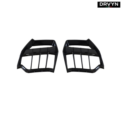 For 2020-2025 Corvette C8 Z51 E-Ray AC Style Gloss Black Rear Shark Fin Diffuser