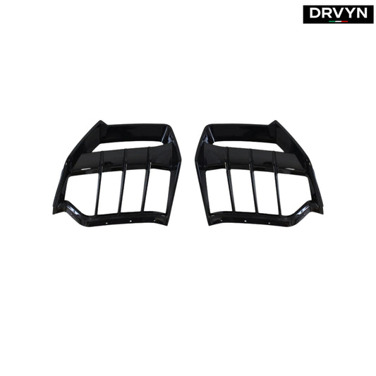 For 2020-2025 Corvette C8 Z51 E-Ray AC Style Gloss Black Rear Shark Fin Diffuser