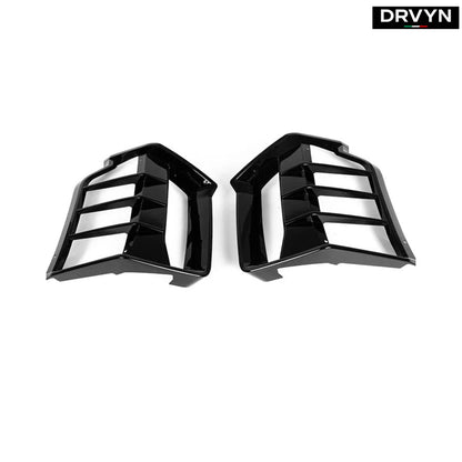 For 2020-2025 Corvette C8 Z51 E-Ray AC Style Gloss Black Rear Shark Fin Diffuser