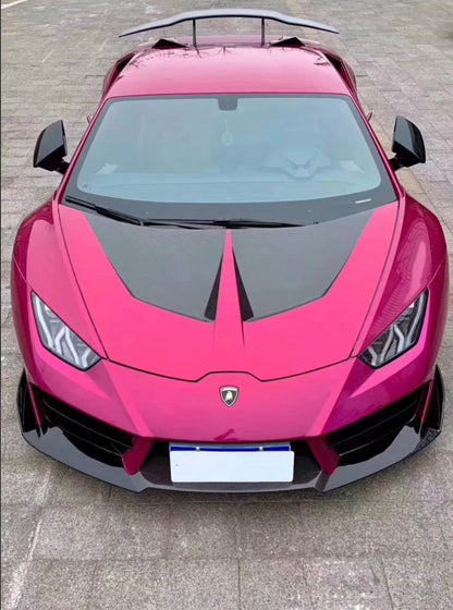 2016–2019 Lamborghini Huracán LP580 / LP610 – Full Carbon Fiber V-Style Vented Cooling Hood