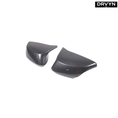 FOR 2020-26 CORVETTE C8 M STYLE REAL CARBON FIBER SIDE MIRROR COVER CAPS OVERLAY