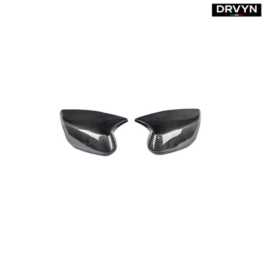 FOR 2020-26 CORVETTE C8 M STYLE REAL CARBON FIBER SIDE MIRROR COVER CAPS OVERLAY