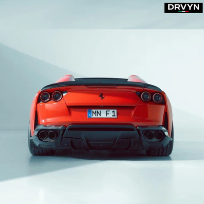 DRVYN OEM Style Dry Carbon Fiber Rear Diffuser Bumper Lip For Ferrari 812 Superfast & 812 GTS - photo 4 - Drvyn