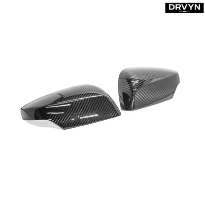 FOR 2020-2024 CORVETTE C8 FULL DRY CARBON FIBER SIDE MIRROR COVER OVERLAYS PAIR