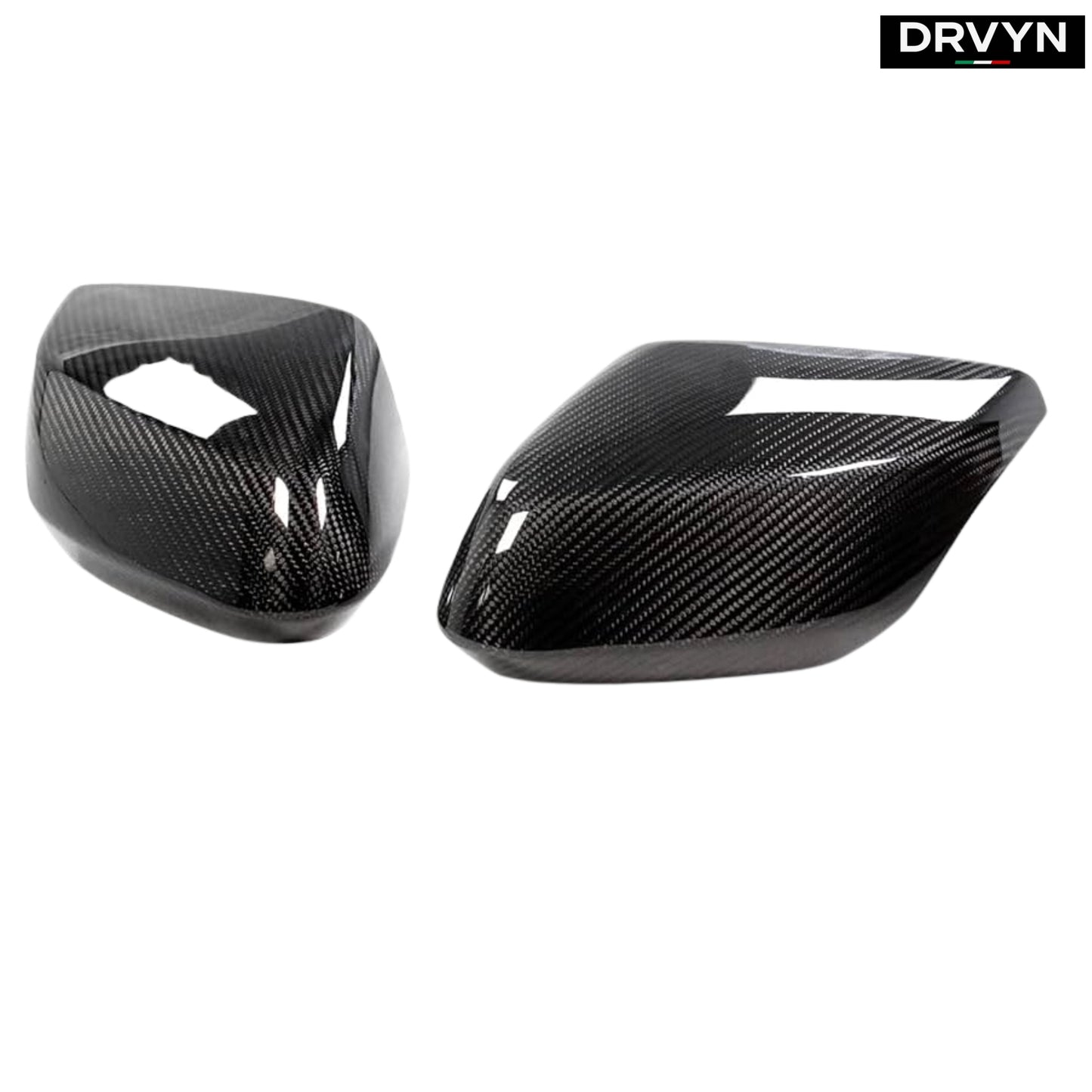 FOR 2020-2024 CORVETTE C8 FULL DRY CARBON FIBER SIDE MIRROR COVER OVERLAYS PAIR