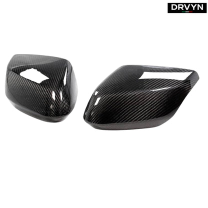 FOR 2020-2024 CORVETTE C8 FULL DRY CARBON FIBER SIDE MIRROR COVER OVERLAYS PAIR