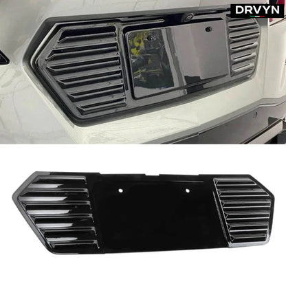 FOR 2020-2025 CORVETTE C8 GLOSS BLACK REAR LICENSE PLATE PANEL TRIM COVER FILLER