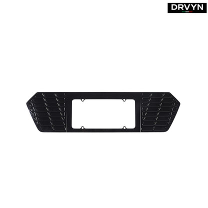 For 20-26 Corvette C8 Z51 Z06 Gloss Black Rear License Plate Frame Holder Panel