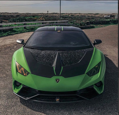 2016–2019 Lamborghini Huracán LP580 / LP610 – Full Carbon Fiber V-Style Vented Cooling Hood