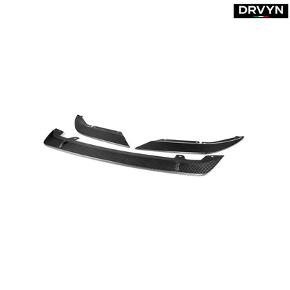 For 2021-23 BMW F90 M5 LCI ST Style Real Carbon Fiber Front Bumper Lip Splitter